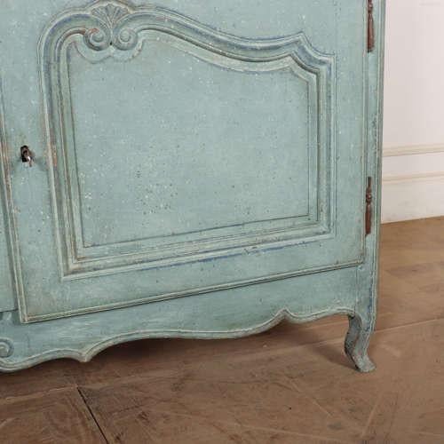 Wood 19th Century French Painted Buffet For Sale - Image 7 of 12