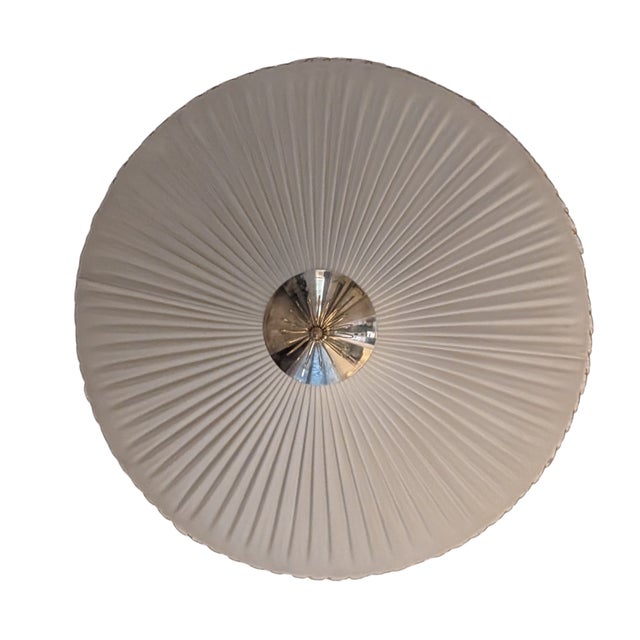 Metal Large Vintage Flush Mount in style of Paavo Tynell, 1950s For Sale - Image 7 of 18