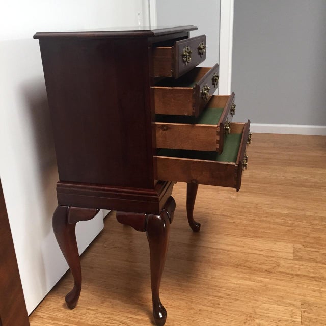 Queen Anne Style 4Drawer Silver Chest Chairish