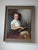 Early 19th Century Realism Seated Boy Portrait Oil Painting by Margot Clark (Signed "Vargoss") – 34" X 41 For Sale - Image 11 of 15