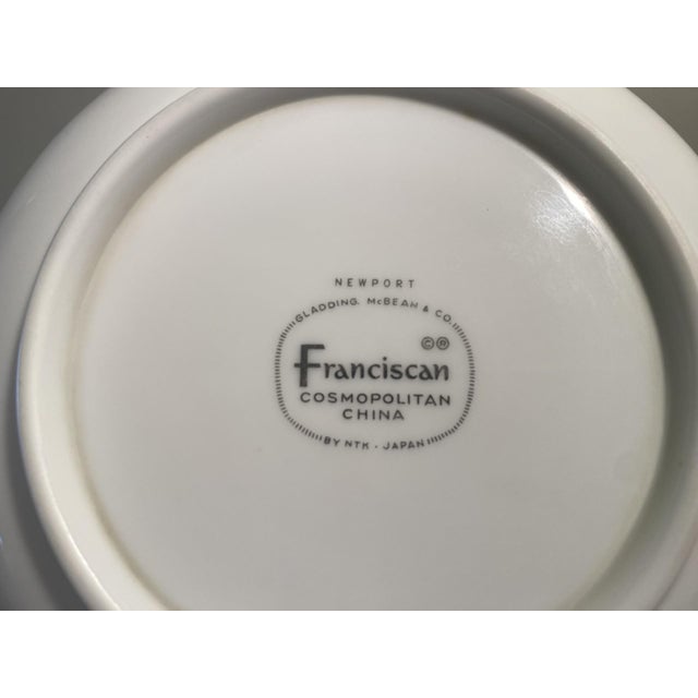 Mid-Century Modern 13 Piece Set of Vintage Franciscan Newport Dishes For Sale - Image 3 of 5