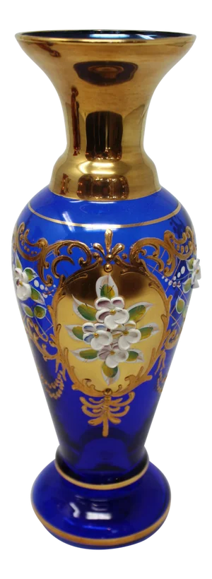 Contemporary Enameled Murano Vase by Salvadori