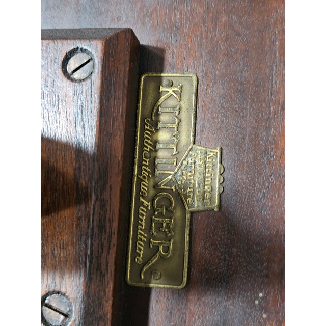 Late 20th Century Kittinger Williamsburg Style Mahogany Plant Stand Candlestand For Sale - Image 11 of 11