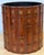 Burnt Orange Italian Neoclassical Gilt Leather Book Motif Wastepaper Basket, 20th Century For Sale - Image 8 of 18