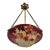 French Art Deco Pendant Light by Galle - 1925 Gallé Cameo Chandelier France For Sale