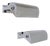 Art Deco Minimalist Chrome-Plated Wall Lights, France, 1920s, Set of 2 For Sale