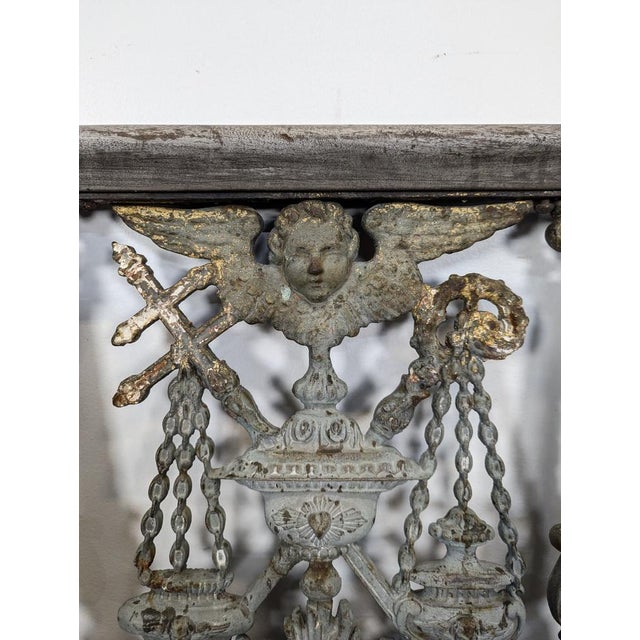 Late 19th Century Cast Iron Church Chancel Doors, Set of 2 For Sale - Image 5 of 11