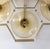 Amber 21st Century Hive Satin Brass Amber Bubbles Murano Flush Mount by Fabio LTD For Sale - Image 8 of 9