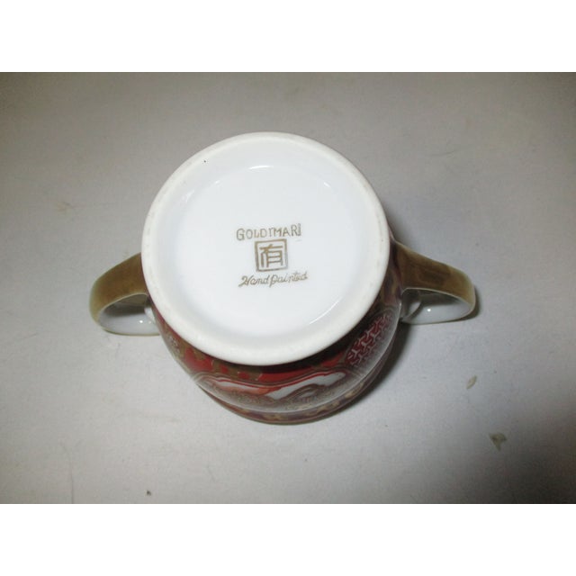 Hand Painted Gold Imari Japanese Porcelain Tea Service, 3 Pc For Sale - Image 11 of 11