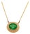 Natural Emerald Diamond Necklace 14k Gold 6.29 Tcw Certified For Sale