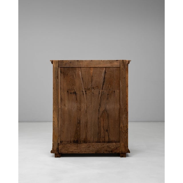 19th Century German Oak Buffet With Two Drawers For Sale - Image 14 of 18