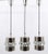 1950s Nickel, Brass and Crystal Pendant Lamps from Bakalowits & Söhne, Austria, 1950s, Set of 3 For Sale - Image 5 of 11