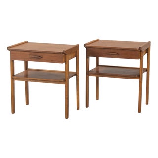 Swedish Teak Bedside Tables, 1960s, Set of 2 For Sale