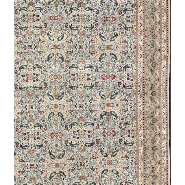 Persian Kashan rug with all-over blossom design, Keivan Woven Arts/rug /zir-4, country of origin / type: Iran / Kashan,...