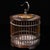Chinese Vintage Chinese Huali Rosewood Cricket Cage | Round Cage With Brass Hook & Inlay For Sale - Image 3 of 11