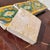 Ceramic Vintage Polychrome Glazed Earthenware Tiles, Set of 6 For Sale - Image 7 of 12