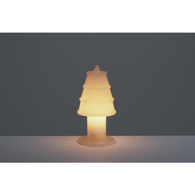 Small Modern Onyx Night Light, 1950, in Very Good conditions. Designed 1950 to 1959 European Plug (up to 250V).The wiring...
