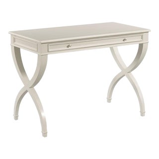 Woodbridge Furniture Bedside Writing Table in Carrara Finish For Sale