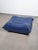 Vintage French Togo Pouf in Blue Leather by Michel Ducaroy Ligne Roset, 1980s For Sale - Image 11 of 13