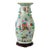 Chinese Famille Rose Porcelain Vase With Wooden Base Signed 20thC For Sale
