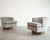 Mid-Century Modern Set of Swivel Chairs in Walnut and Linen by Harvey Probber, C. 1950s For Sale - Image 3 of 10