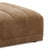 Contemporary Cocoa Upholstered Ottoman For Sale - Image 3 of 8