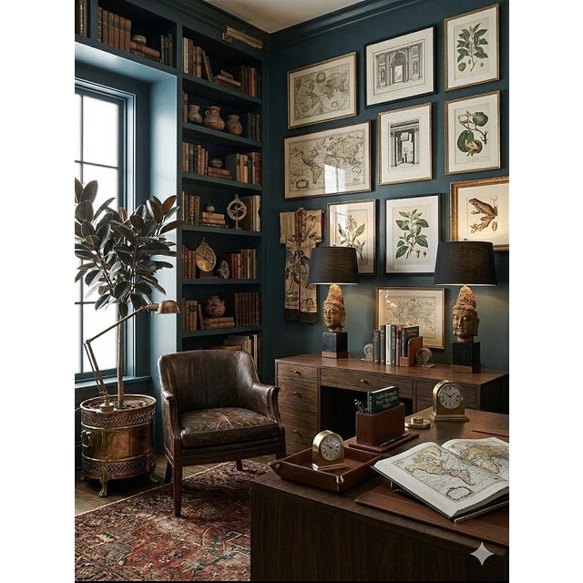 1960s James Mont Style Buddha Head Lamps - a Pair For Sale - Image 16 of 18