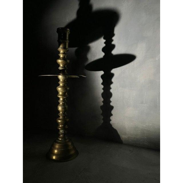 Metal Vintage Copper Candlesticks, Set of 2 For Sale - Image 7 of 8