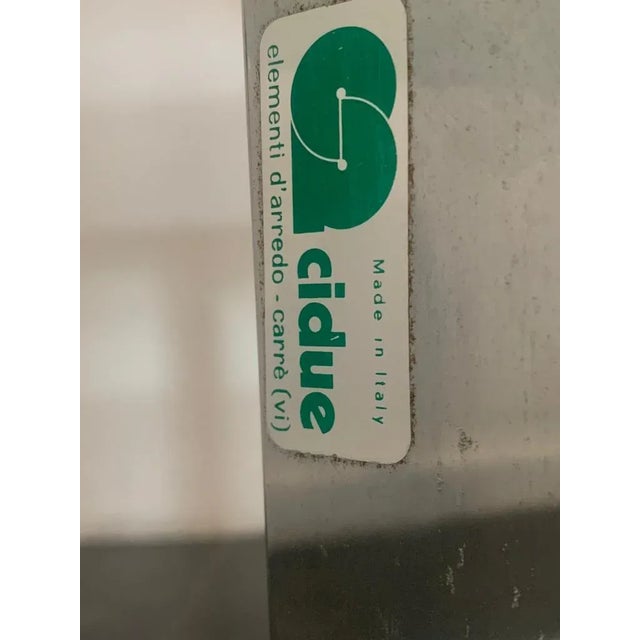 Steel and Crystal Coffee Tables from Cidue, 1970s, Set of 2 For Sale - Image 14 of 15