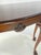Late 20th Century Chippendale Style Carved Cherry Demilune Console Table For Sale - Image 6 of 16