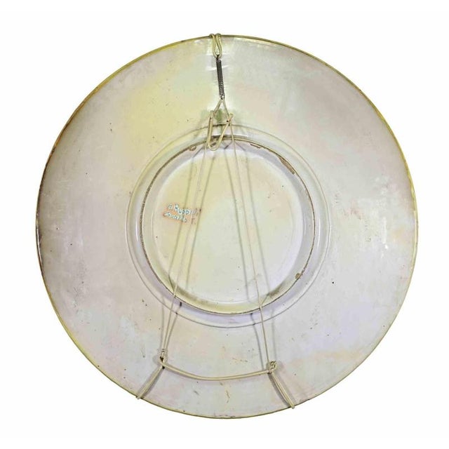 Mid-Century Italian Ceramic Plate by Alberto Rubboli For Sale - Image 3 of 6