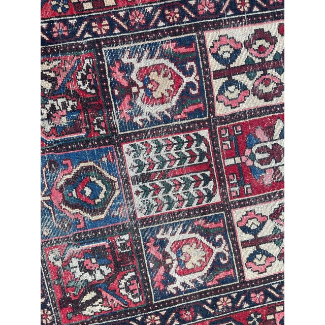 Rustic Vintage Distressed Bakhtiar Rug, 1950s For Sale - Image 3 of 18