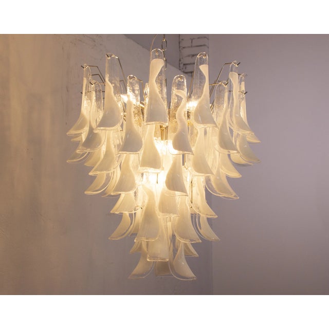 1980s Vintage Italian Chandelier in Murano Glass, 1980s For Sale - Image 5 of 12