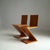 Brown Zig Zag Chairs by Gerrit Rietveld for Cassina, 1980s, Set of 2 For Sale - Image 8 of 18