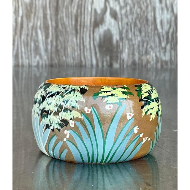 Vintage Wooden African Inspired Bangles- Set of 3 For Sale - Image 9 of 11