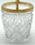 Christofle Neocalssical Cut Crystal Gold Washed Swing -Handled Ice Bucket For Sale - Image 9 of 11
