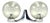 Chrome-Plated Brass Bathroom Sconces, 1970s, Set of 2 For Sale