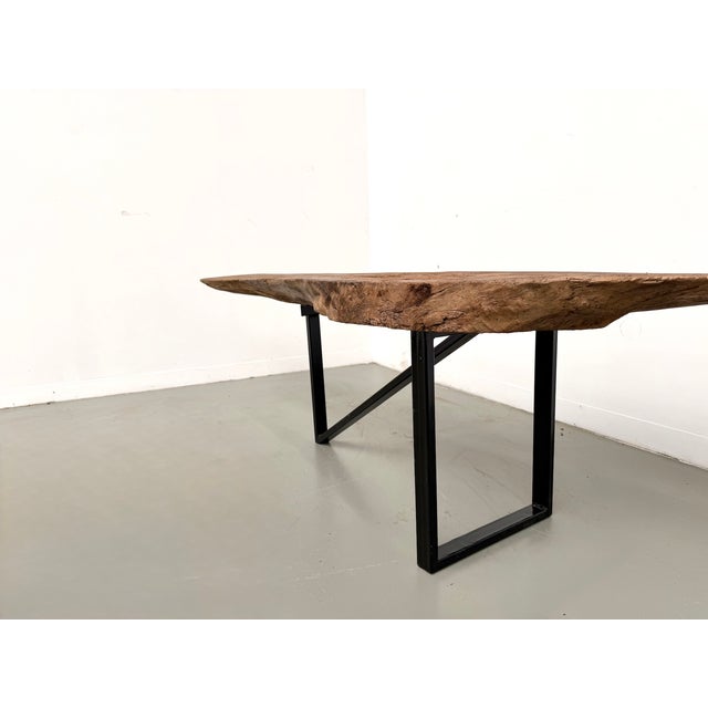 Organic Coffee Table in Poplar, 1990s For Sale - Image 6 of 18