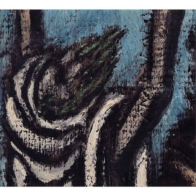 Figurative Ben-Zion Weinman, the Prophet, Modernist Judaica Oil Painting Biblical Jewish Rabbi at Prayer For Sale - Image 3 of 6