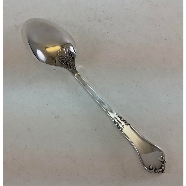 Metal The Finest, Silver Plated Dessert Spoon, Chesterfield. For Sale - Image 7 of 13
