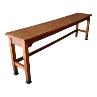 Early 20th Century Library Table From Louisiana State University For Sale