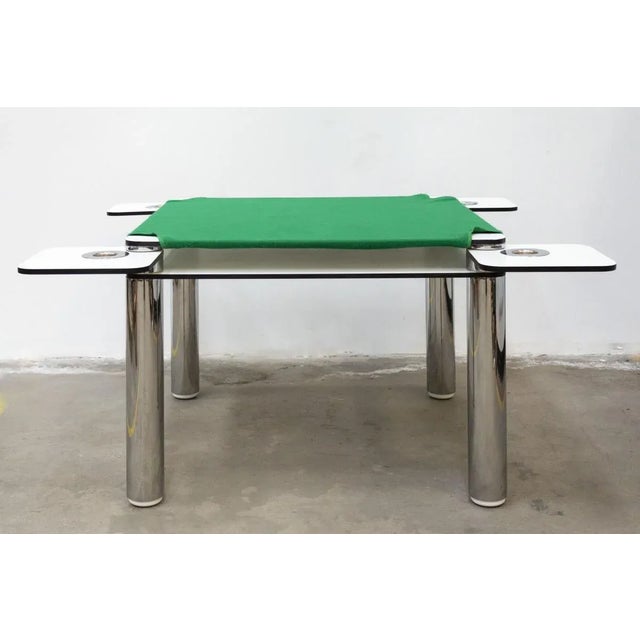 Metal Poker Table by Zanotta, 1960s For Sale - Image 7 of 13