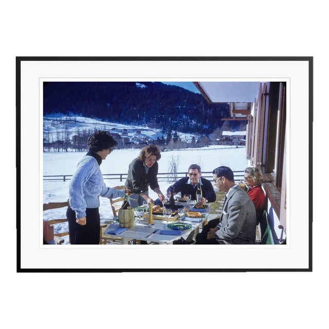 Toni Frissell, Pizza in the Snow, 1959, C Print, Framed For Sale