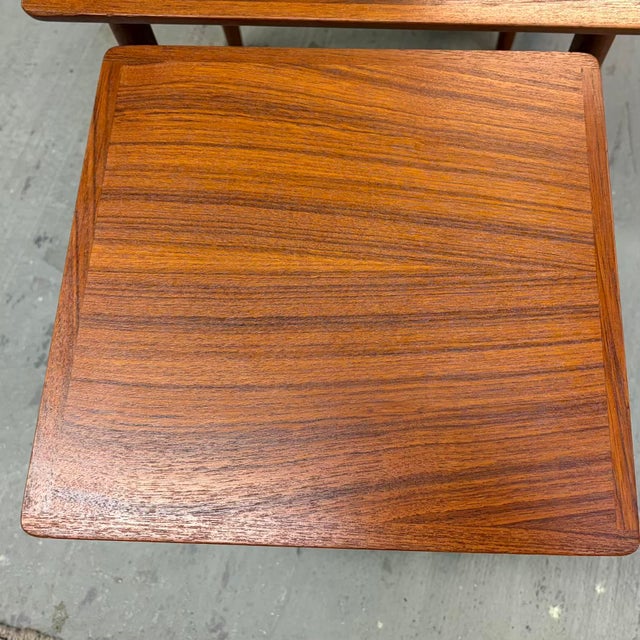 Bramin Mobler Danish Teak Nesting Tables - Set of 3 For Sale - Image 11 of 15