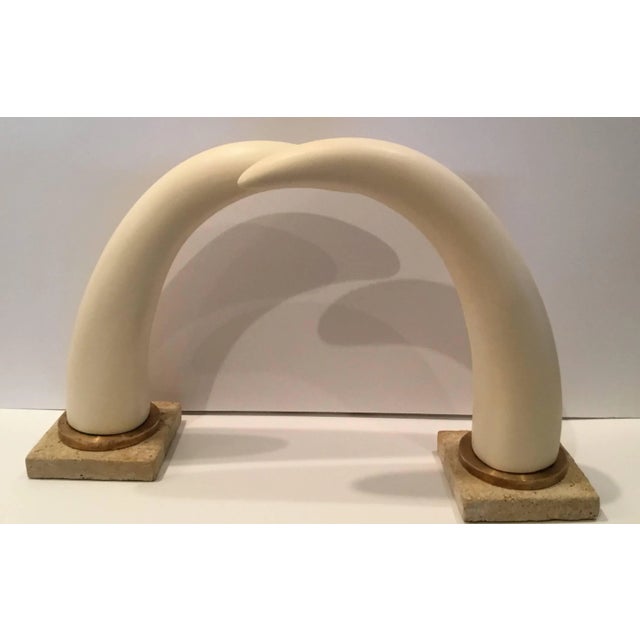 Pair of Decorative Tusk Horn For Sale - Image 10 of 11