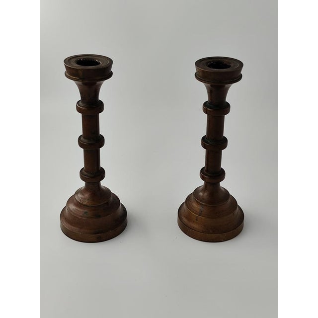 Biedermeier Style Disc Candleholders, 1930s, Set of 2 For Sale - Image 3 of 10