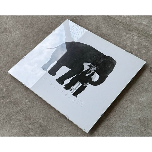 Mid-Century Modern 1964 Signed Sid Avery Buster Keaton “What Elephant” Framed Poster For Sale - Image 3 of 9