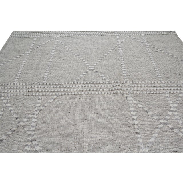 Moroccan Hand Knotted Wool Rug, 8'2"x10' For Sale In New York - Image 6 of 7