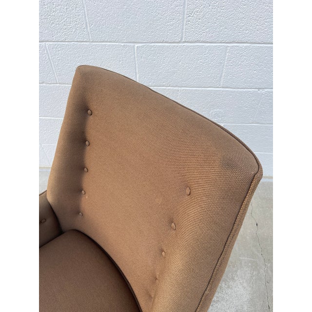 Vintage Castro Convertibles MCM Swivel High Back Lounge Chair For Sale - Image 9 of 13