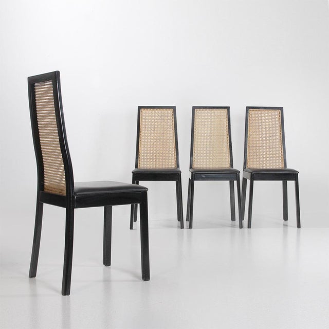 Mod. 840 Chairs by Tito Agnoli for Montina, 1970s, Set of 4 For Sale - Image 6 of 13